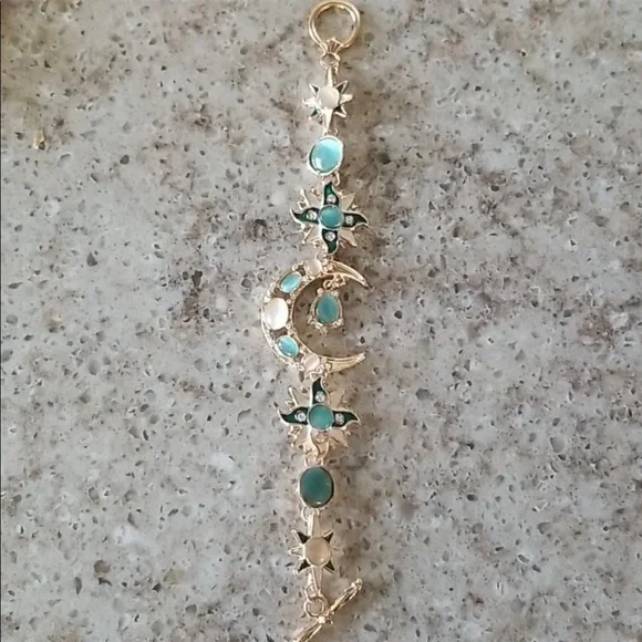 Moon and Stars Rhinestone Bracelet NIP - Picture 2 of 6